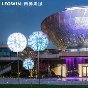 Đèn led sợi quang Đèn bồ công anh ngoài trời chống thấm nước sậy bãi cỏ Đèn trung tâm mua sắm trung tâm bán hàng cảnh quan cực Đèn sân vườn