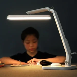 Đèn LED USB Để Bàn Có Thể Điều Chỉnh Độ Sáng Có Thể Gập Lại Chăm Sóc Mắt Đèn Văn Phòng Sạc Điều Khiển Cảm Ứng Vô Cấp Mờ Đèn Bàn Đọc Sách - Hình 2
