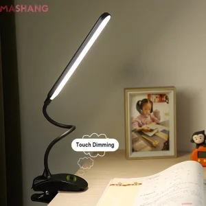 Đèn LED USB Để Bàn Kẹp Trên Đèn Bàn 3 Màu Cảm Ứng Mờ Đèn Bàn Học Mắt Chăm Sóc Đầu Giường Đọc Sách đèn Ngủ Trang Trí Phòng