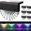 Đèn LED Vỏ Acrylic Năng Lượng Mặt Trời Màu RGB Trắng Ấm Cầu Thang Ánh Sáng Sân Vườn Ngoài Trời Sân Vườn Bước Hàng Rào Đèn