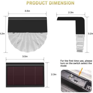 Đèn LED Vỏ Acrylic Năng Lượng Mặt Trời Màu RGB Trắng Ấm Cầu Thang Ánh Sáng Sân Vườn Ngoài Trời Sân Vườn Bước Hàng Rào Đèn - Hình 2