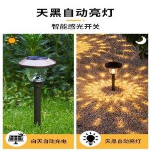 Đèn Miễn phí vận chuyển năng lượng mặt trời cỏ Đèn sân vườn biệt thự Đèn trang trí ngoài trời không thấm nước nối đất cắm ngoài trời siêu sáng nhà phong cảnh gia đình - Hình 2