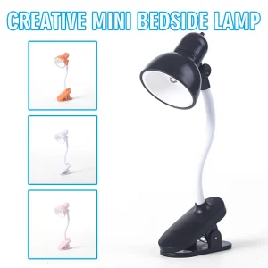 Đèn Mini Dễ Thương Linh Hoạt Kẹp Bên Cạnh Giường Bàn Đèn LED Đọc Sách Không Nhấp Nháy và Không Có Vùng Tối Bảo Vệ Tầm Nhìn Thương Hiệu Mới