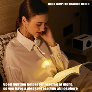 Đèn Mini Thư Mục Kẹp Đèn Ngủ Di Động Sách Đèn Ngủ Bảo Vệ Mắt Để Bàn Sạc Cho Phòng Ngủ Đọc Sách chiếu Sáng - Hình 2