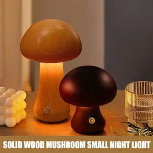 Đèn Mới Nấm LED Nhỏ Đèn Ngủ INS Sáng Tạo Bầu Không Khí Trang Trí Phòng Ngủ Đầu Giường Đèn Ngủ Cảm Ứng Đèn Ngủ - Hình 2