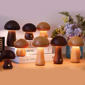 Đèn Mới Nấm LED Nhỏ Đèn Ngủ INS Sáng Tạo Bầu Không Khí Trang Trí Phòng Ngủ Đầu Giường Đèn Ngủ Cảm Ứng Đèn Ngủ