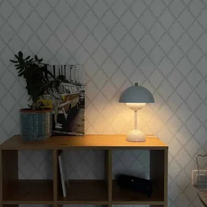 Đèn Nấm Bắc Âu Sạc Hoa Để Bàn Đầu Giường Đèn Bàn Phòng Ngủ Trang Trí Đêm Đèn Bàn Đèn Ngủ Trang Sức Giọt - Hình 3
