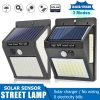 Đèn năng lượng mặt trời 100/140LED3 bề mặt dạ quang chiếu sáng cảm biến cơ thể con người Đèn ngoài trời phòng Đèn sân vườn 144LED