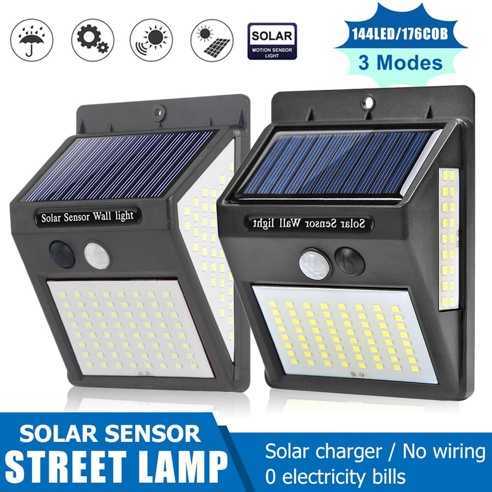 Đèn năng lượng mặt trời 100/140LED3 bề mặt dạ quang chiếu sáng cảm biến cơ thể con người Đèn ngoài trời phòng Đèn sân vườn 144LED Đèn năng lượng mặt trời 100/140LED3 bề mặt dạ quang chiếu sáng cảm biến cơ thể con người Đèn ngoài trời phòng Đèn sân vườn 144LED