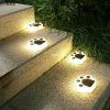 Đèn năng lượng mặt trời chân gấu chôn ngoài trời sân nhỏ sân vườn ngoài trời không thấm nước bố trí trang trí biệt thự bãi cỏ Đèn