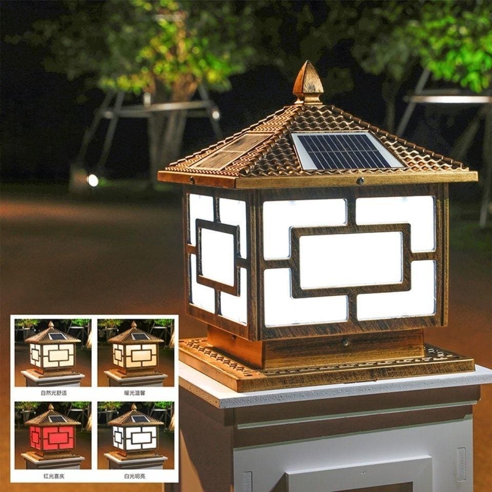 Đèn Năng lượng mặt trời cột chống nước đầu Đèn nhà Đèn trang trí áp dụng các dịp sân vườn vườn công viên Đèn sạc năng lượng mặt trời - Hình 4 Đèn Năng lượng mặt trời cột chống nước đầu Đèn nhà Đèn trang trí áp dụng các dịp sân vườn vườn công viên Đèn sạc năng lượng mặt trời - Hình 4