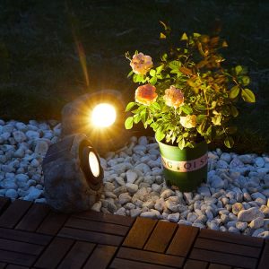 Đèn Năng lượng mặt trời Đèn ngoài trời Đèn sân vườn sân vườn bố trí đá mô phỏng sân nhỏ trang trí bãi cỏ cảnh chống thấm nước Đèn sân khấu - Hình 2