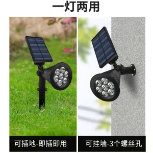 Đèn Năng Lượng Mặt Trời Đèn Sân Vườn Đèn Bãi Cỏ Đèn RGB Ngoài Trời Mặt Đất Đèn Sân Đèn Tường Đèn Cây Đèn Phong Cảnh - Hình 4