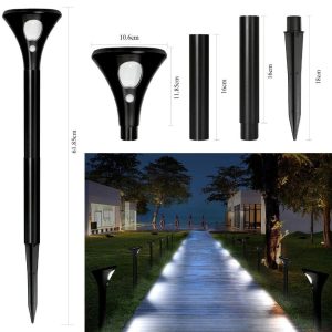 Đèn năng lượng mặt trời Đèn sân vườn ngoài trời nhà cơ thể con người cảm ứng nông thôn mới Đèn LED chiếu sáng siêu sáng tự động - Hình 2