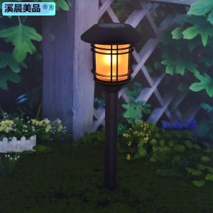 Đèn năng lượng mặt trời mới bãi cỏ biệt thự không thấm nước sân tối tự động sáng sân vườn nhà ngoài trời bãi cỏ ánh sáng sân vườn - Hình 2