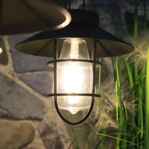 Đèn Năng lượng mặt trời ngoài trời ánh sáng sân vườn dây tóc vonfram Đèn bãi cỏ plug-in Đèn trang trí Đèn B & B tường retro Đèn tường