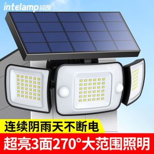 Đèn năng lượng mặt trời ngoài trời không thấm nước nhà vườn sân thượng Đèn sân thượng cửa Đèn pha biệt thự treo tường cột cửa Đèn đường led - Hình 2