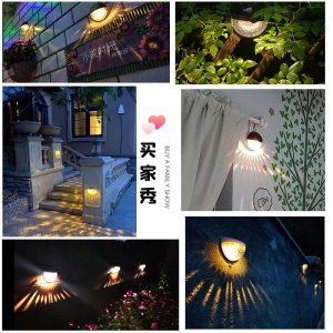 Đèn Năng lượng mặt trời treo tường máy giặt ngoài trời chống nước sân sân vườn bố trí Đèn tường trang trí ban công hàng rào ánh sáng bóng Đèn ngủ