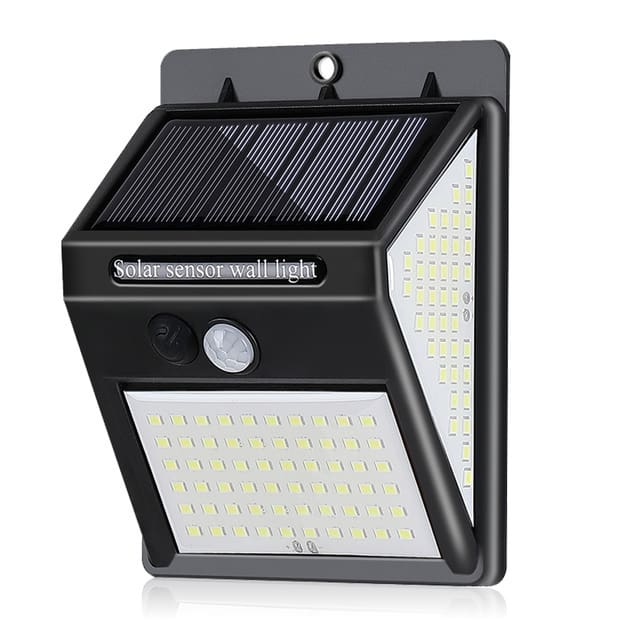 Đèn năng lượng mặt trời Xuất khẩu 144LED phát sáng ba mặt 100 Đèn cảm biến cơ thể người ngoài trời chống nước 140 Đèn sân vườn ngoài trời - Hình 3 Đèn năng lượng mặt trời Xuất khẩu 144LED phát sáng ba mặt 100 Đèn cảm biến cơ thể người ngoài trời chống nước 140 Đèn sân vườn ngoài trời - Hình 3