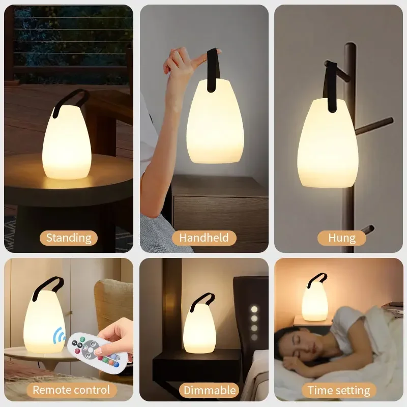 Đèn Ngoài Trời Chống Nước Không Dây Đèn Bàn Thông Minh Điều Khiển Từ Xa RGB LED Cắm Trại Sạc USB Di Động Đèn Trang Trí Phòng - Hình 4 Đèn Ngoài Trời Chống Nước Không Dây Đèn Bàn Thông Minh Điều Khiển Từ Xa RGB LED Cắm Trại Sạc USB Di Động Đèn Trang Trí Phòng - Hình 4
