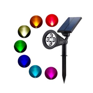 Đèn Ngoài Trời Năng Lượng Mặt Trời Đèn 4LED Sân Vườn Khí Quyển Ánh Sáng Công Viên Phong Cảnh Trang Trí Đèn LED Sân Vườn Bãi Cỏ Ánh Sáng - Hình 4