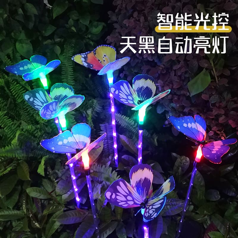Đèn ngoài trời năng lượng mặt trời Đèn led bướm chống thấm nước sân vườn ban công trang trí phong cảnh bãi cỏ cắm đất Đèn lồng Đèn - Hình 3 Đèn ngoài trời năng lượng mặt trời Đèn led bướm chống thấm nước sân vườn ban công trang trí phong cảnh bãi cỏ cắm đất Đèn lồng Đèn - Hình 3
