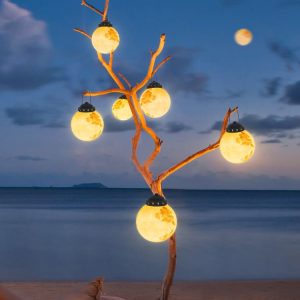 Đèn ngoài trời năng lượng mặt trời Đèn treo khí quyển sân thượng Đèn sạc di động Đèn mặt trăng Đèn sân vườn Đèn sân vườn biệt thự Đèn cắm trại - Hình 2