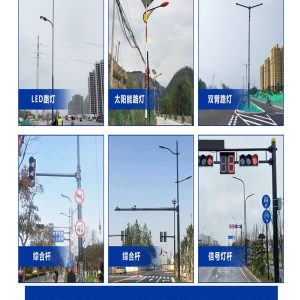 Đèn Ngoài trời Trung Quốc Đèn mộc lan Đèn 6/7/8/9 mét cao cực Đèn đường phố thành phố Đèn sân phong cảnh Đèn - Hình 3