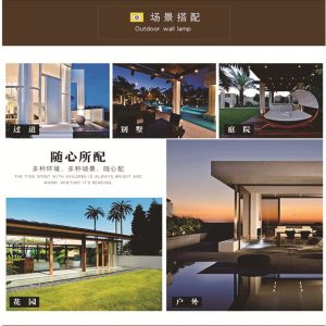 Đèn Ngoài Trời Tường Sân Vườn Biệt Thự Cổng Bài Đèn Cổng Ngoài Trời Sân Bài Đèn Chống Nước Châu Âu Bài Bóng Đèn - Hình 4