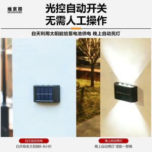 Đèn Ngủ Bán Buôn Năng Lượng Mặt Trời Treo Tường Máy Giặt Đèn Trang Trí Sân Vườn Máy Chiếu Ngoài Trời Khu Vườn Nhà Bố Trí Tường Khí Quyển Ánh Sáng - Hình 3