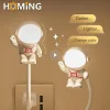 Đèn Ngủ Bảo Vệ Mắt Linh Hoạt Phi Hành Gia Nhiệt Độ Điều Khiển Bằng Giọng Nói Đèn Bàn Đèn Ngủ Led Mini Để Bàn Giọng Nói Ánh Sáng