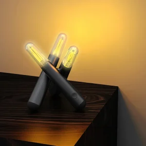 Đèn Ngủ Led Cho Phòng Ngủ Đèn Cắm Trại Thanh Để Bàn Khí Quyển Đèn Sạc Nút Bấm Xoay Được Đèn Bàn - Hình 3