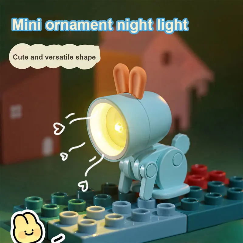 Đèn Ngủ LED Mini Đèn Để Bàn Gấp Thú Cưng Dễ Thương Đèn Thỏ Khủng Long Hoa Di Động Đèn Ngủ Sinh Viên Sống Đầu Giường Trang Trí - Hình 2 Đèn Ngủ LED Mini Đèn Để Bàn Gấp Thú Cưng Dễ Thương Đèn Thỏ Khủng Long Hoa Di Động Đèn Ngủ Sinh Viên Sống Đầu Giường Trang Trí - Hình 2