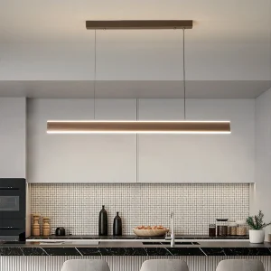 Đèn Nhà hàng một từ đèn chùm đơn giản hiện đại bàn quầy bar dài cao cấp ánh sáng tối giản sang trọng nhà thiết kế đèn thông minh - Hình 2