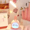 Đèn Nóng Đèn Ngủ Nhiều Màu Sắc Hoạt Hình Thỏ Hình Hươu Đèn LED Để Bàn Có Thể Gập Lại Ánh Sáng Dễ Thương USB Sạc Bảo Vệ Mắt Đèn Đọc Sách