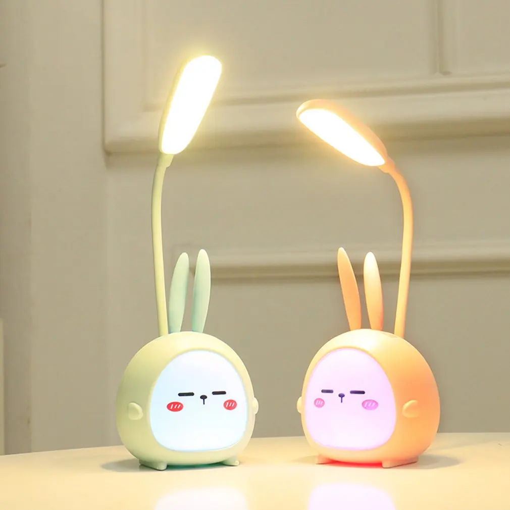 Đèn Nóng Đèn Ngủ Nhiều Màu Sắc Hoạt Hình Thỏ Hình Hươu Đèn LED Để Bàn Có Thể Gập Lại Ánh Sáng Dễ Thương USB Sạc Bảo Vệ Mắt Đèn Đọc Sách - Hình 2 Đèn Nóng Đèn Ngủ Nhiều Màu Sắc Hoạt Hình Thỏ Hình Hươu Đèn LED Để Bàn Có Thể Gập Lại Ánh Sáng Dễ Thương USB Sạc Bảo Vệ Mắt Đèn Đọc Sách - Hình 2