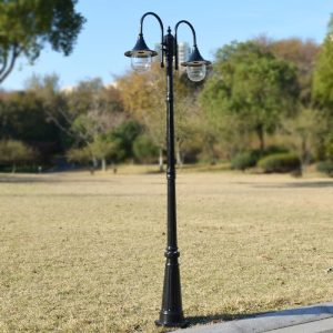Đèn Phong Cách Châu Âu Sừng Đèn Sân Vườn Đèn LED Ngoài Trời Chống Thấm Nước Hai Đầu Ba Đầu Đèn Cộng Đồng Biệt Thự Công Viên Cao Cực Đèn Phong Cảnh - Hình 2