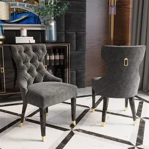 Đèn Phòng Khách Cao Cấp Ghế Bàn Ăn Gỗ Nguyên Khối Mỹ Ghế Sofa Đơn Lưng Ghế Phòng Khách Nội Thất Phòng Khách - Hình 2