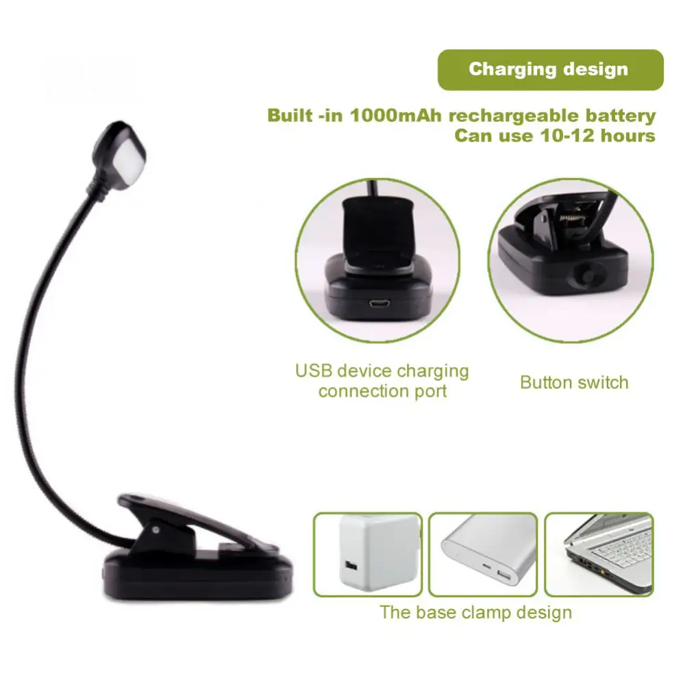 Đèn Pin/Có Thể Sạc Lại Đèn Sách Đèn LED Mini Đèn Đọc Sách Linh Hoạt Dễ Dàng Kẹp Bảo Vệ Mắt Đèn Ngủ Để Bàn Đọc Sách Đèn Bàn - Hình 4 Đèn Pin/Có Thể Sạc Lại Đèn Sách Đèn LED Mini Đèn Đọc Sách Linh Hoạt Dễ Dàng Kẹp Bảo Vệ Mắt Đèn Ngủ Để Bàn Đọc Sách Đèn Bàn - Hình 4