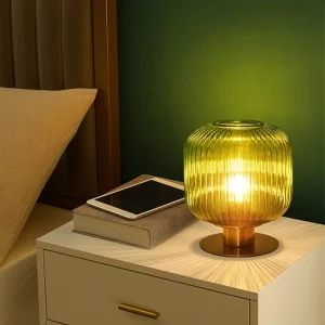 Đèn Retro Kính Đèn Bàn Bí Ngô Bóng Để Bàn Cho Nhà Hàng Nghiên Cứu Phòng Khách Đầu Giường Khách sạn Biệt Thự Trang Trí Nhà Lustre Đèn - Hình 2