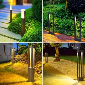Đèn sân cỏ ngoài trời biệt thự nhà Đèn đường sân vườn không thấm nước tối giản hiện đại Đèn sân vườn cỏ