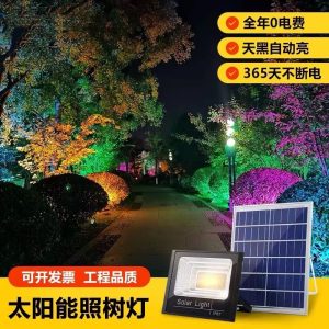 Đèn sân khấu năng lượng mặt trời ngoài trời Đèn cảnh quan sân vườn đầy màu sắc Đèn cây đầy màu sắc bãi cỏ chống mưa led đúc cắm Đèn âm đất - Hình 2