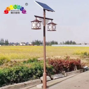Đèn sân vườn Bolbert LED công viên ngoài trời khu biệt thự khu danh lam thắng cảnh cổ Đèn sân vườn năng lượng mặt trời 4m 5m - Hình 2
