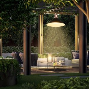Đèn sân vườn năng lượng mặt trời ngoài trời chống thấm nước sân vườn nhà Đèn chùm trong nhà led ban công siêu sáng vọng lâu chiếu sáng - Hình 2