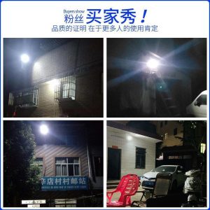 Đèn sân vườn năng lượng mặt trời ngoài trời gia đình chiếu sáng trong nhà siêu sáng nông thôn mới Đèn đường không thấm nước một kéo hai Đèn mặt trời - Hình 2