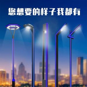 Đèn sân vườn ngoài trời bằng nhôm hiện đại, Đèn chiếu sáng đường cộng đồng 3 mét, Đèn sân vườn phong cảnh, Đèn sân vườn kiểu Trung Quốc - Hình 2