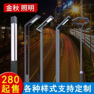 Đèn sân vườn ngoài trời bằng nhôm hiện đại, Đèn chiếu sáng đường cộng đồng 3 mét, Đèn sân vườn phong cảnh, Đèn sân vườn kiểu Trung Quốc
