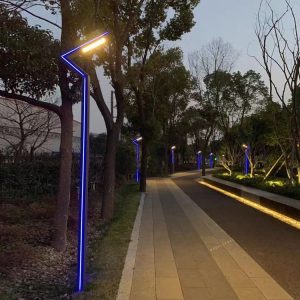 Đèn sân vườn ngoài trời bằng nhôm hiện đại, Đèn chiếu sáng đường cộng đồng 3 mét, Đèn sân vườn phong cảnh, Đèn sân vườn kiểu Trung Quốc - Hình 4