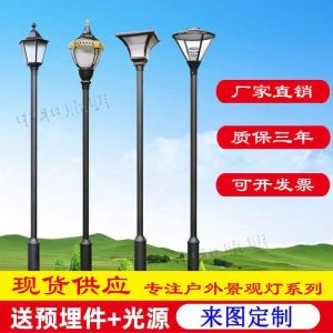 Đèn Sân Vườn Ngoài Trời Đèn LED Chống Nước Đường Cộng Đồng Đường 3 Mét Công Viên Nhà Vườn Biệt Thự Bãi Cỏ Ánh Sáng Cực Cao ánh Sáng - Hình 2