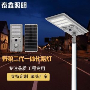Đèn Sói hoang thế hệ thứ hai tích hợp Đèn đường năng lượng mặt trời chiếu sáng đường đô thị cảm ứng thông minh LED đầu Đèn đường sáng